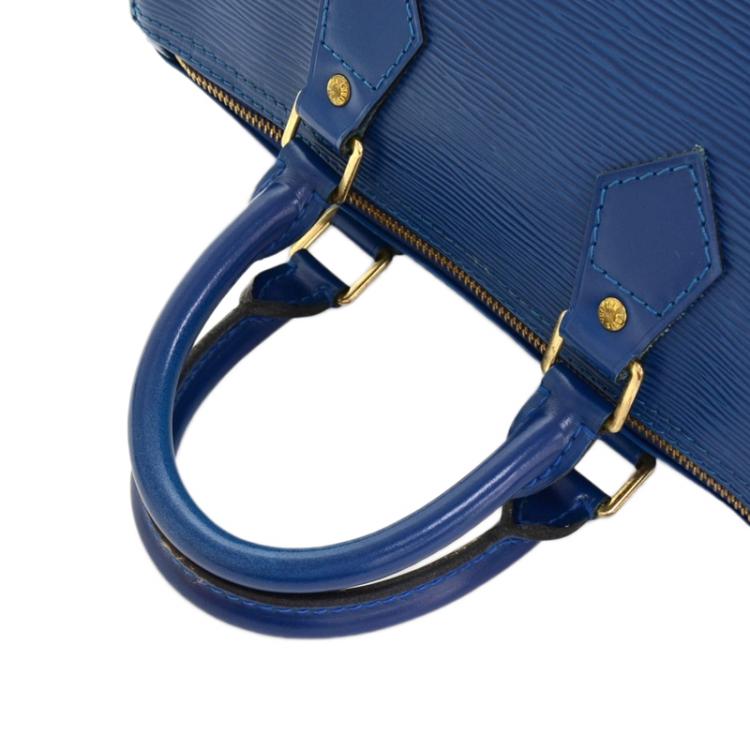 مملوكة مسبقًا Louis Vuitton Toledo Blue Epi Leather Speedy 25