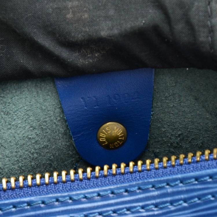 مملوكة مسبقًا Louis Vuitton Toledo Blue Epi Leather Speedy 25