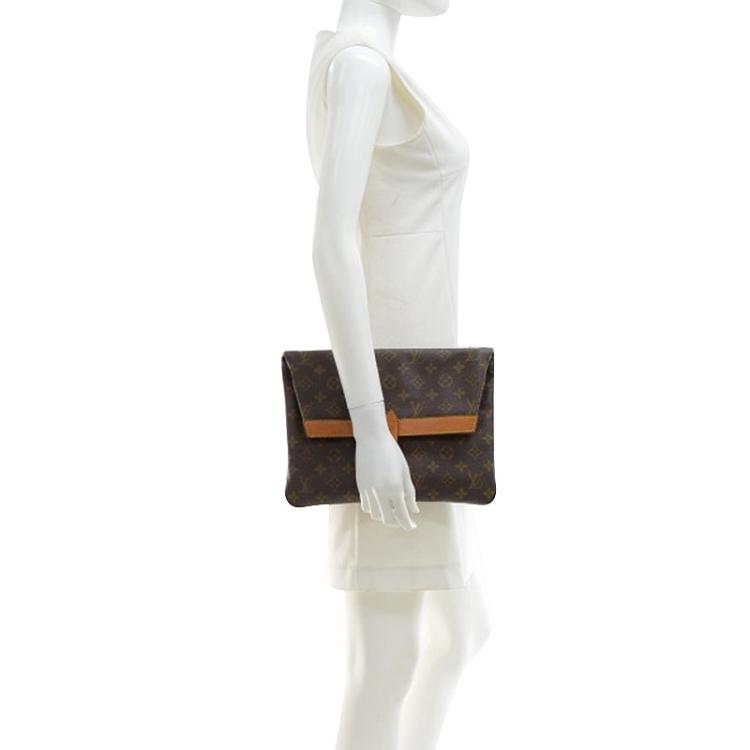 Louis Vuitton Authentic Monogram Pochette Sport Clutch Handbag 