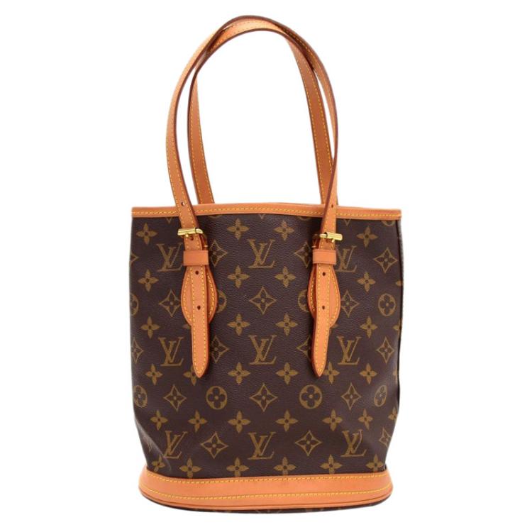 Pre Owned Louis Vuitton Monogram Canvas Bucket PM Bag