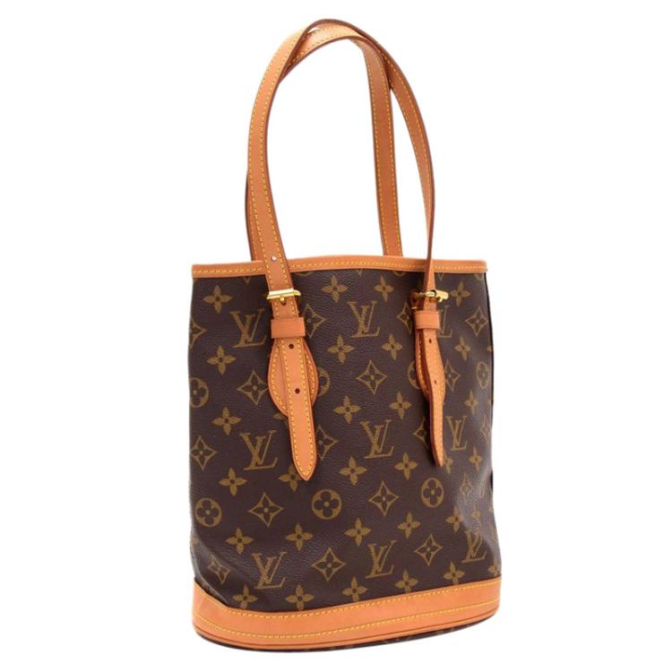 Pre Owned Louis Vuitton Monogram Canvas Bucket PM Bag