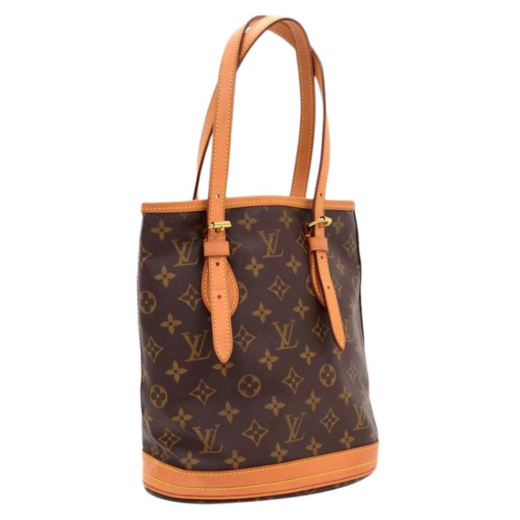 Pre Owned Louis Vuitton Monogram Canvas Bucket PM Bag