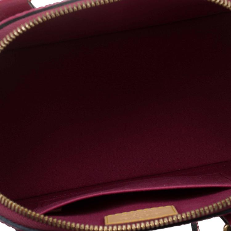 Pre Owned Louis Vuitton Amethyste Monogram Vernis Alma BB Bag