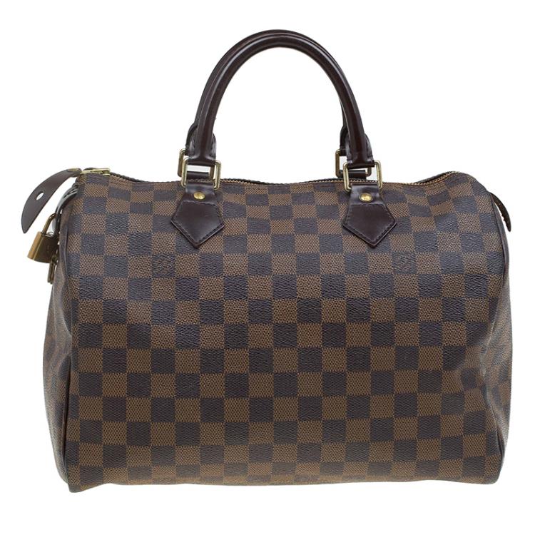 مملوكة مسبقًا Louis Vuitton Damier Ebene Canvas Speedy 30 Bag