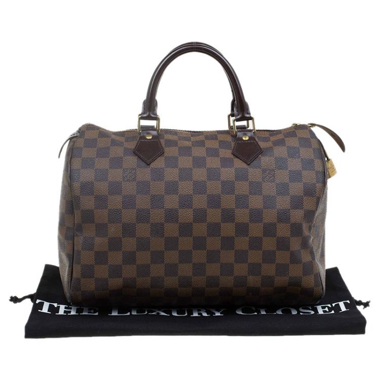 مملوكة مسبقًا Louis Vuitton Damier Ebene Canvas Speedy 30 Bag