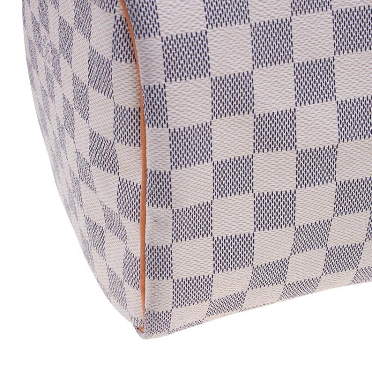 Pre Owned Louis Vuitton Damier Azur Canvas Speedy 30 bag