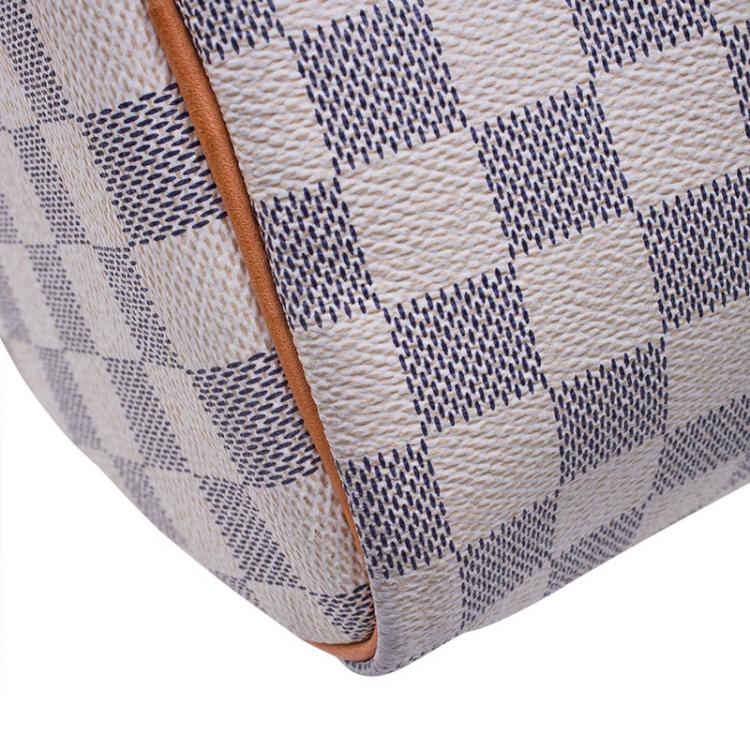 Pre Owned Louis Vuitton Damier Azur Canvas Speedy 30 bag