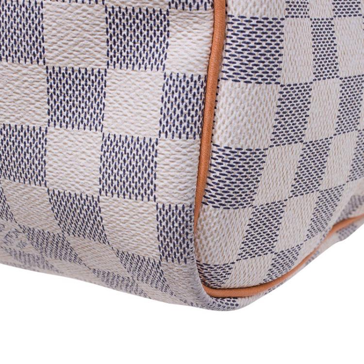 Pre Owned Louis Vuitton Damier Azur Canvas Speedy 30 bag