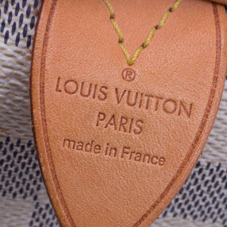 Pre Owned Louis Vuitton Damier Azur Canvas Speedy 30 bag