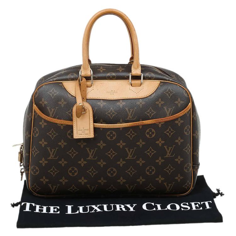 Pre Owned Louis Vuitton Monogram Canvas Deauville Bag