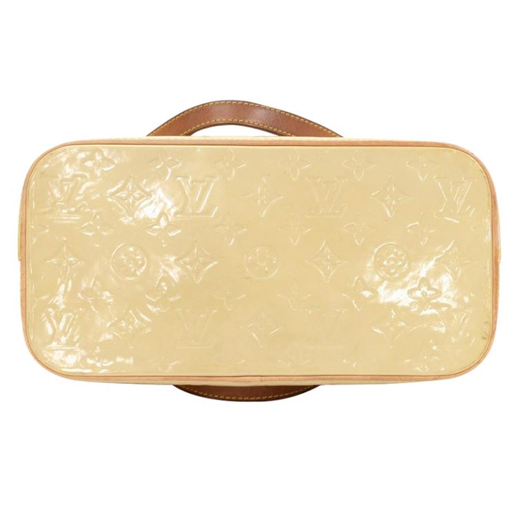 Pre Owned Louis Vuitton Noisette Monogram Vernis Houston Bag