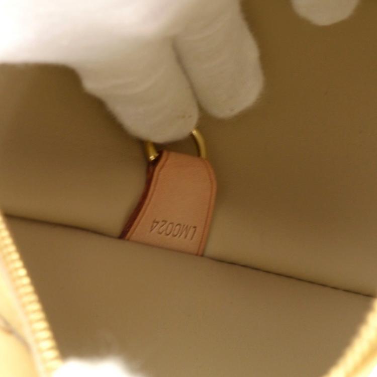 Pre Owned Louis Vuitton Noisette Monogram Vernis Houston Bag