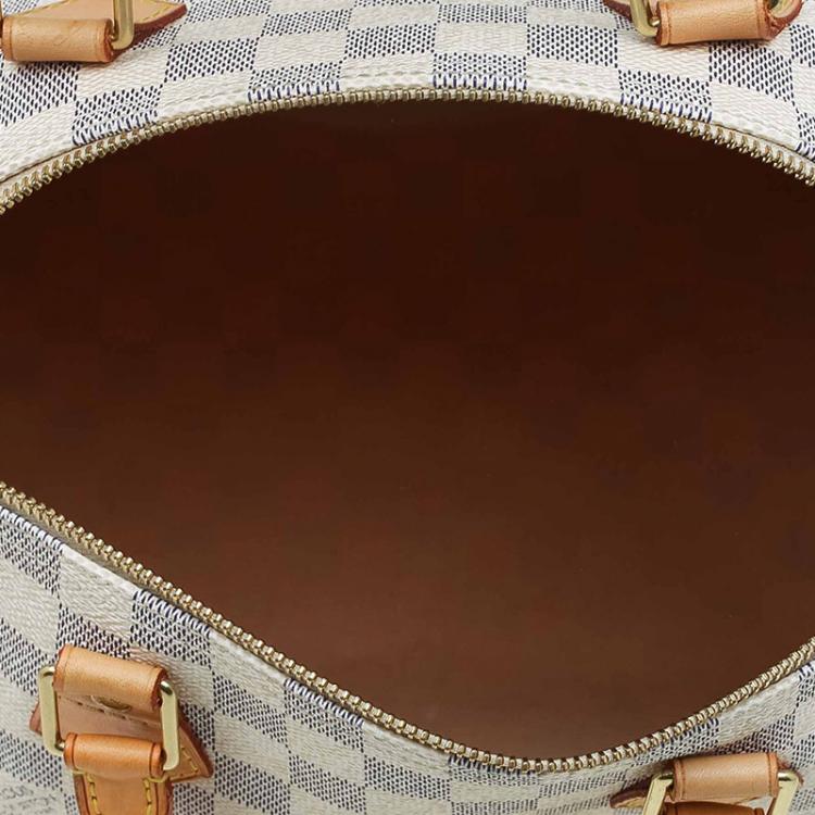 Pre Owned Louis Vuitton Damier Azur Canvas Speedy 30 Bag