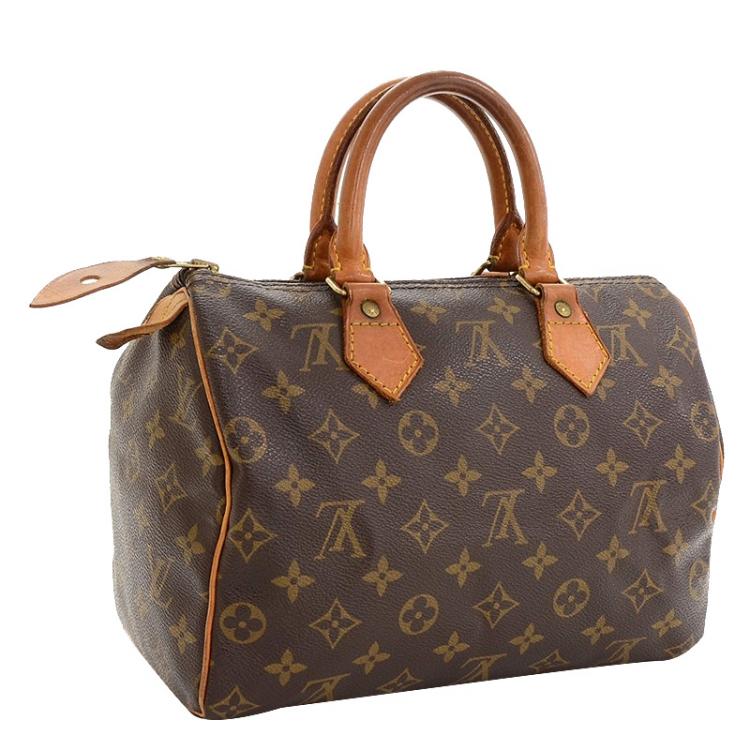 Pre Owned Louis Vuitton Monogram Canvas Speedy 25