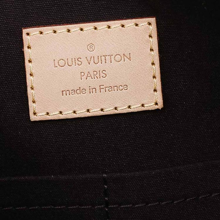Pre Owned Louis Vuitton Amarante Monogram Vernis Sherwood GM Bag