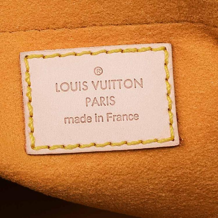 Pre Owned Louis Vuitton Blue Monogram Denim Sac Plat Bag
