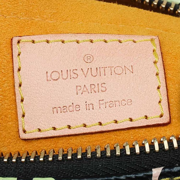 Pre Owned Louis Vuitton Black Multicolore Monogram Limited Edition Fringe Speedy 25