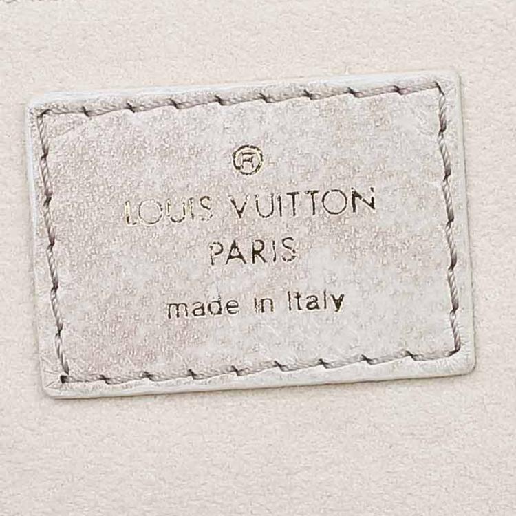 Pre Owned Louis Vuitton Ecru Monogram Leather Limited Edition Olympe Nimbus Cirrus Bag