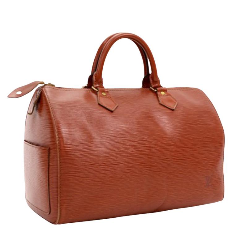 Pre Owned Louis Vuitton Kenyan Fawn Epi Leather Speedy 30