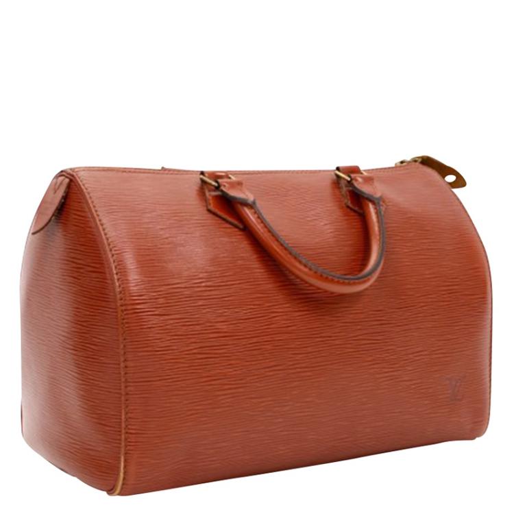Pre Owned Louis Vuitton Kenyan Fawn Epi Leather Speedy 30