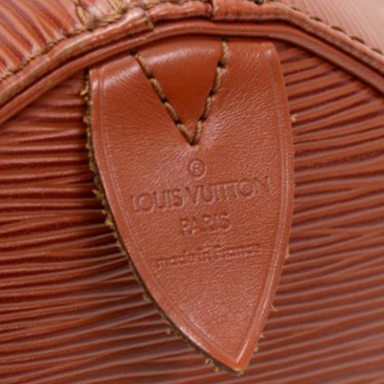 Pre Owned Louis Vuitton Kenyan Fawn Epi Leather Speedy 30