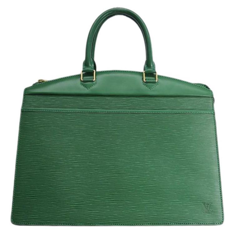 Louis Vuitton, Louis Vuitton Green Riviera Epi Leather Rare Vanity Tote