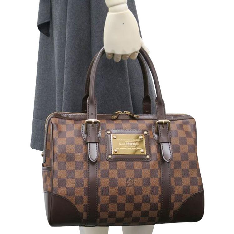 Brown Louis Vuitton Damier Ebene Berkeley Handbag