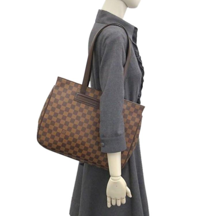 Brown Louis Vuitton Damier Ebene Parioli GM Shoulder Bag