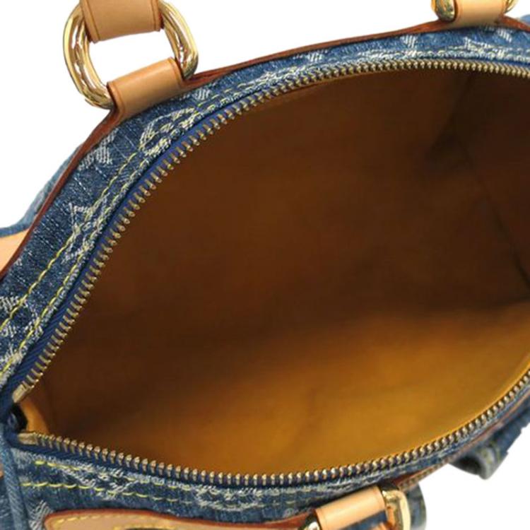Pre Owned Louis Vuitton Monogram Denim Neo Speedy Bag