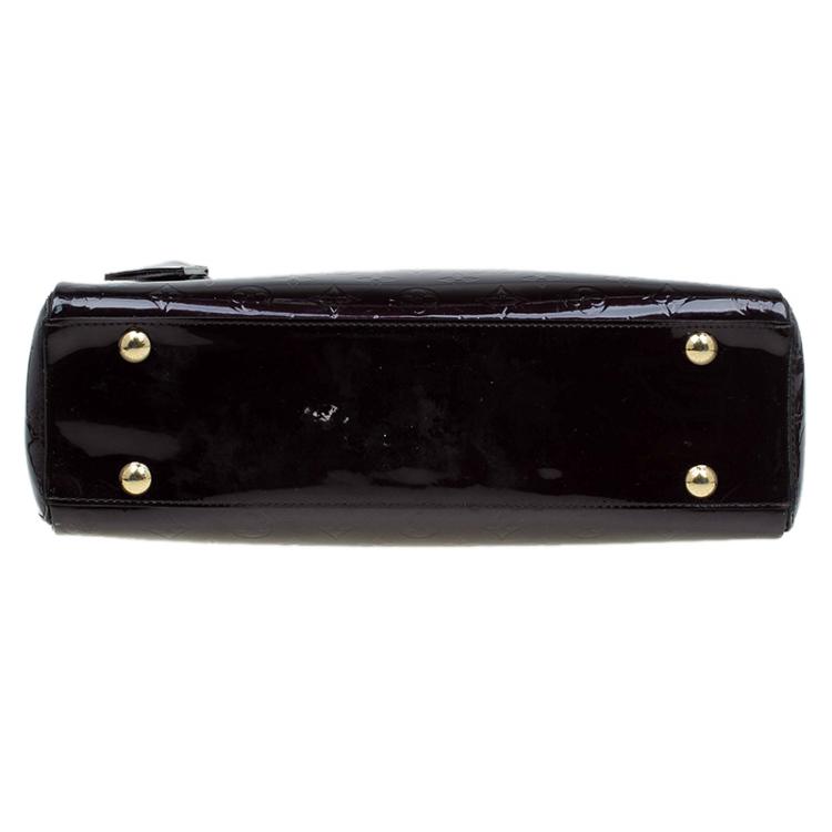 Pre Owned Louis Vuitton Amarante Monogram Vernis Melrose Avenue Bag