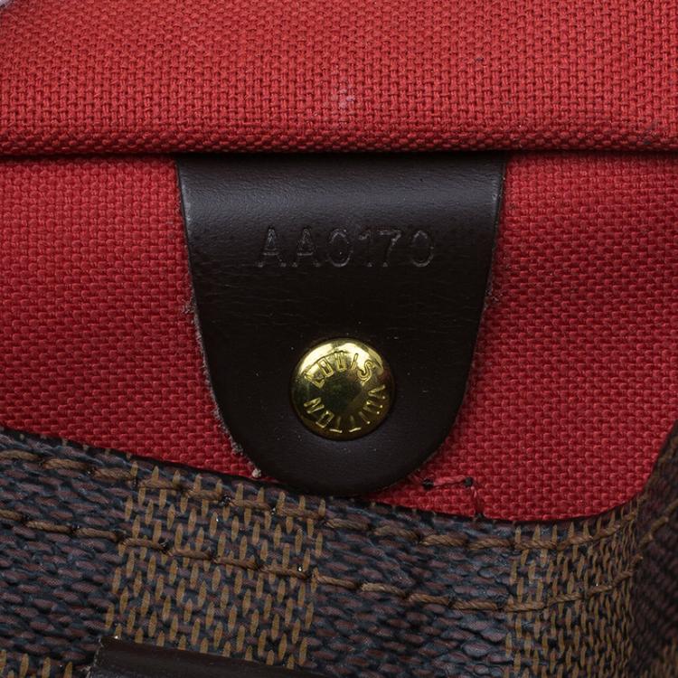 Pre Owned Louis Vuitton Damier Ebene Canvas Speedy 25 Bag