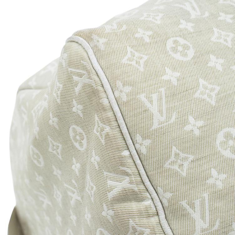 Pre Owned Louis Vuitton Dune Monogram Mini Lin Speedy 30 Bag