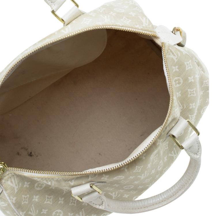 Pre Owned Louis Vuitton Dune Monogram Mini Lin Speedy 30 Bag