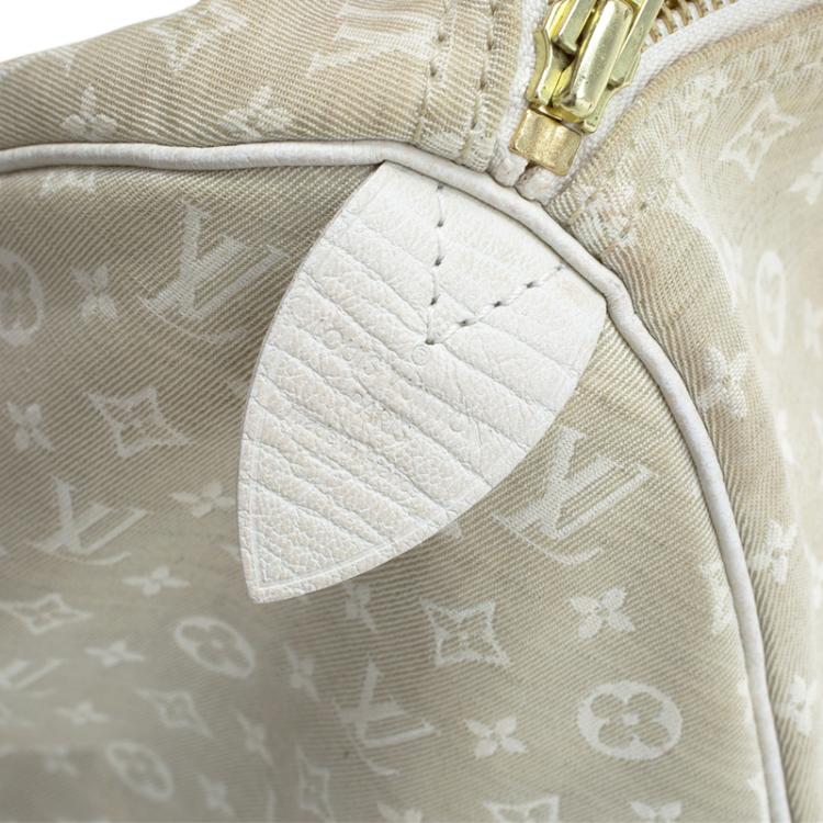 Pre Owned Louis Vuitton Dune Monogram Mini Lin Speedy 30 Bag