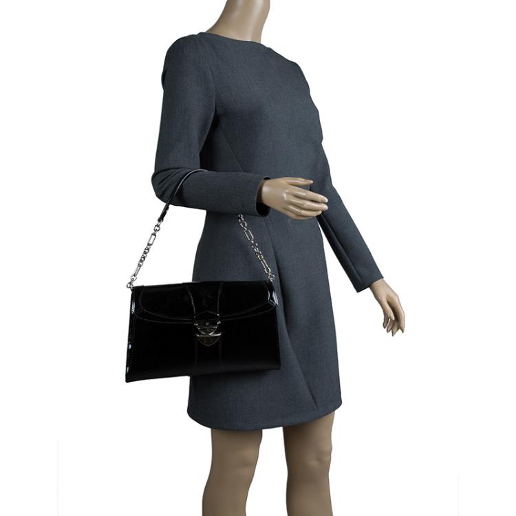 Louis Vuitton Louis Vuitton Lena Black Epi Leather Clutch Bag