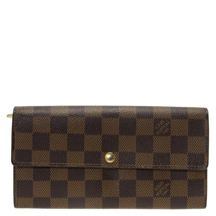 Louis Vuitton Sarah Continental Purse Wallet in Damier Azur - SOLD