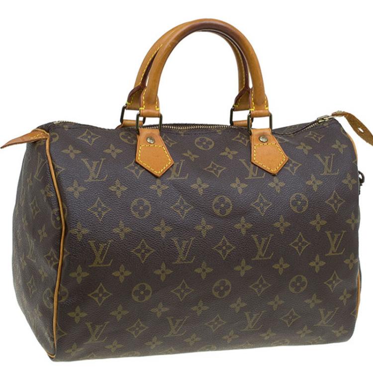 Pre Owned Louis Vuitton Monogram Canvas Speedy 30 Bag