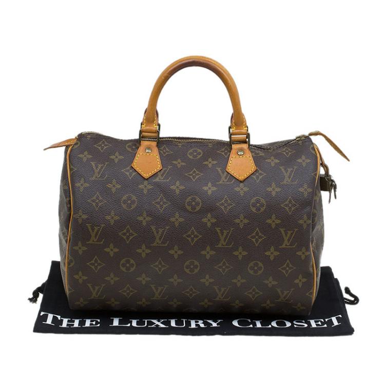 Pre Owned Louis Vuitton Monogram Canvas Speedy 30 Bag