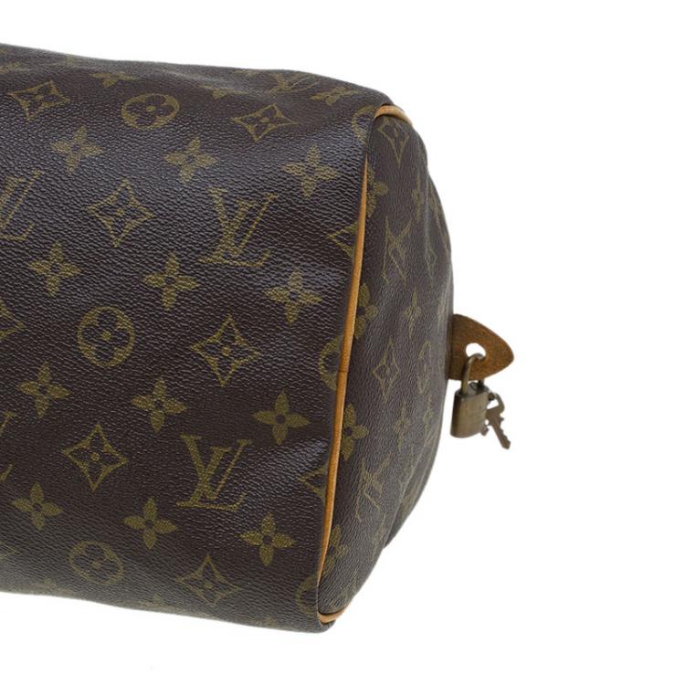 Pre Owned Louis Vuitton Monogram Canvas Speedy 30 Bag