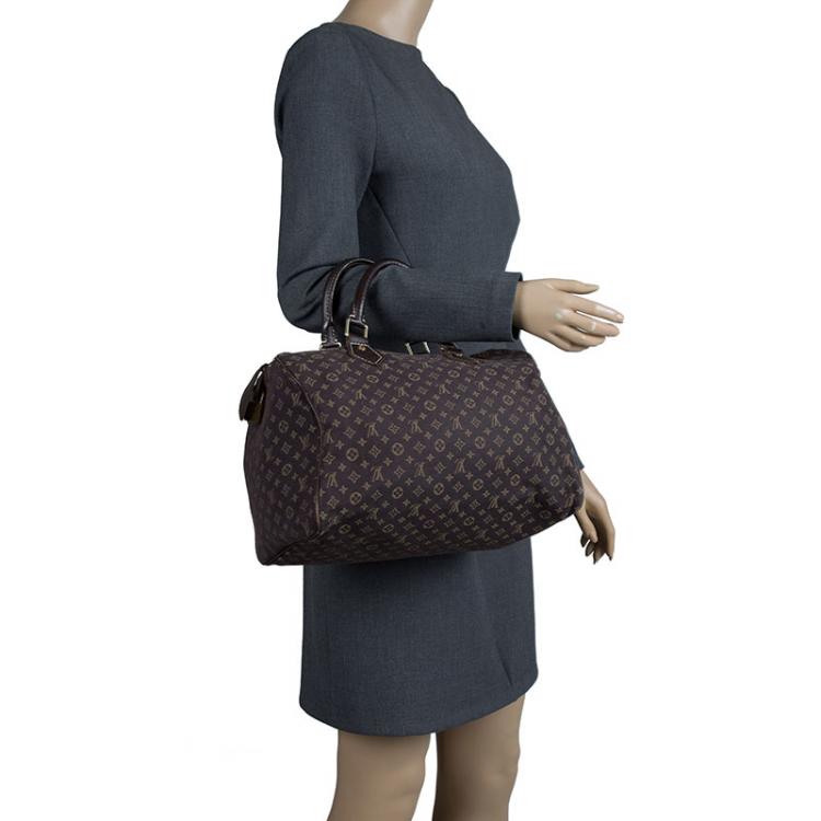 Pre Owned Louis Vuitton Fusain Monogram Idylle Speedy 30 Bag