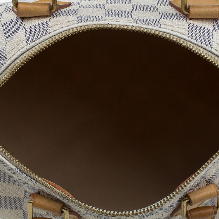 Pre Owned Louis Vuitton Damier Azur Canvas Speedy 25