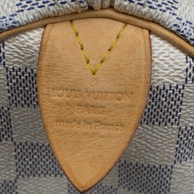 Pre Owned Louis Vuitton Damier Azur Canvas Speedy 25
