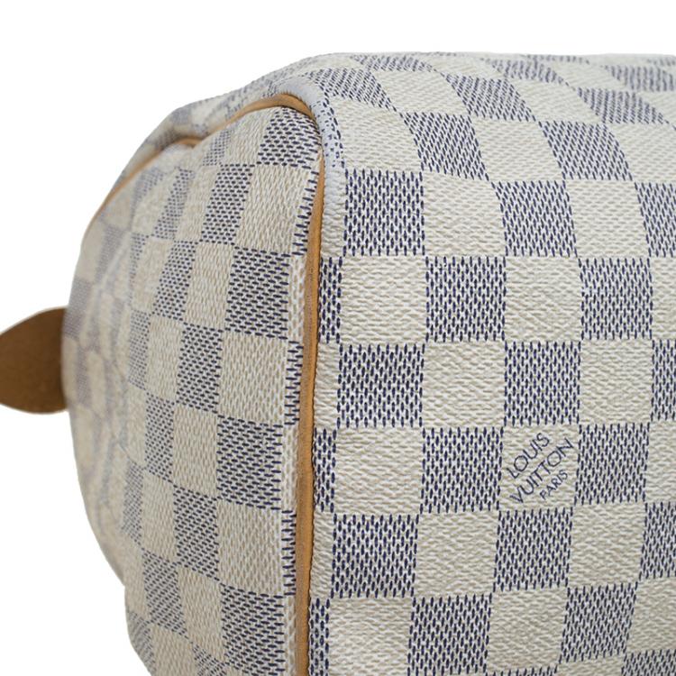 Pre Owned Louis Vuitton Damier Azur Canvas Speedy 25