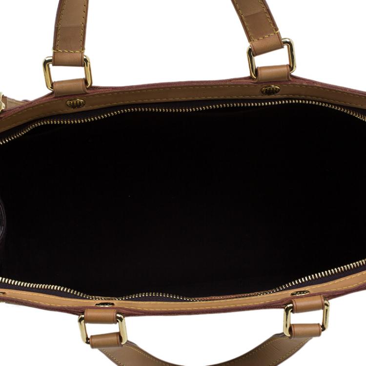 Pre Owned Louis Vuitton Amarante Monogram Vernis Brea GM Bag