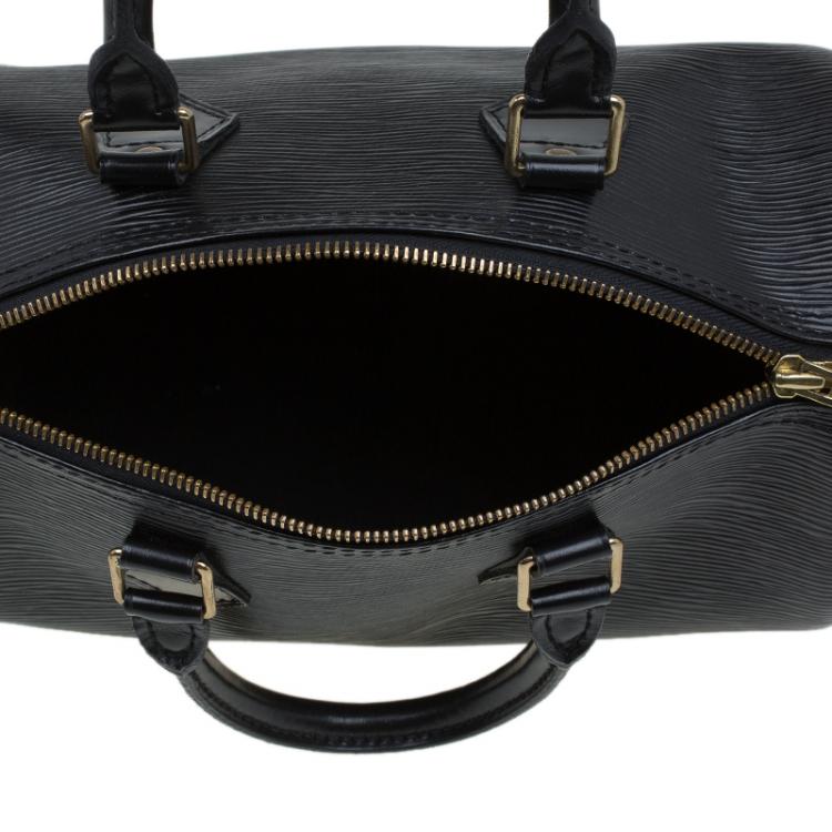 Pre Owned Louis Vuitton Black Epi Leather Speedy 25