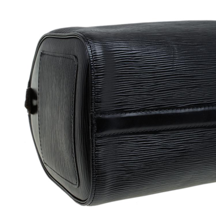 Pre Owned Louis Vuitton Black Epi Leather Speedy 25
