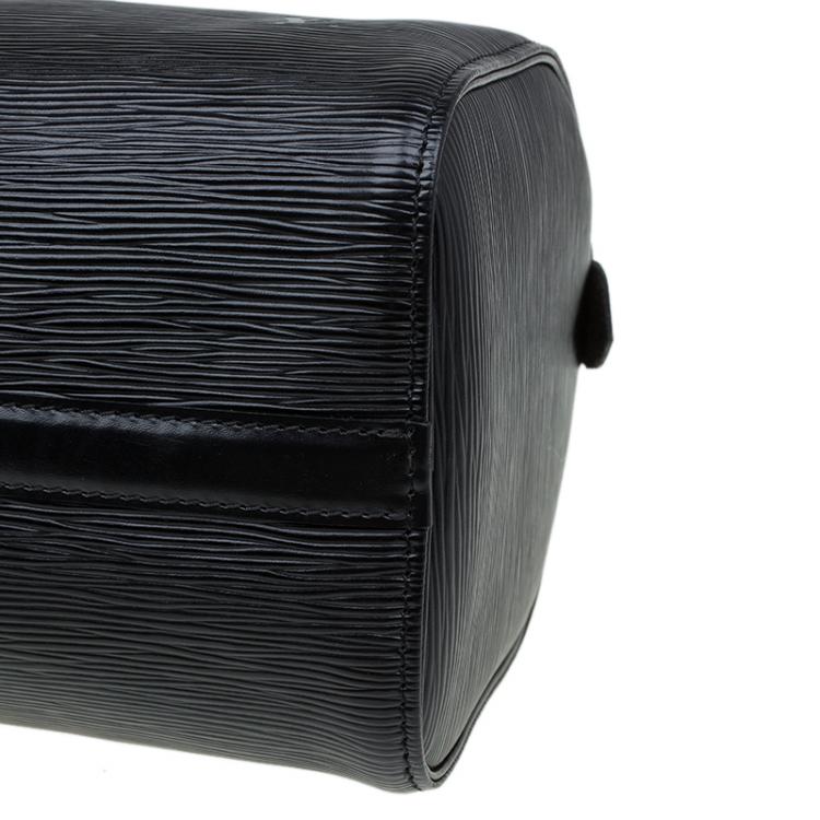 Pre Owned Louis Vuitton Black Epi Leather Speedy 25