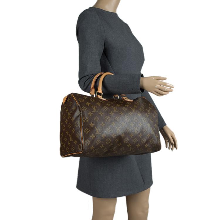 Pre Owned Louis Vuitton Monogram Canvas Speedy 35