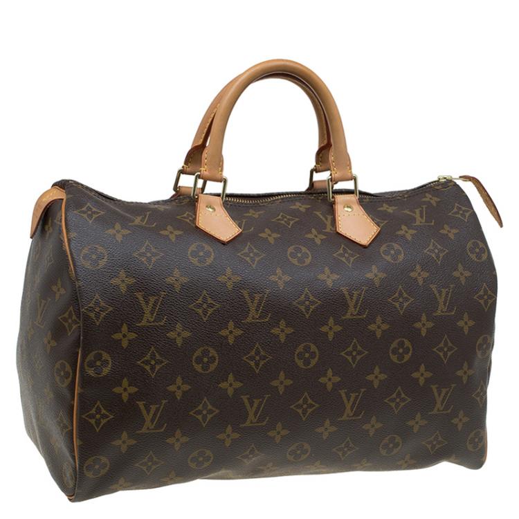 Pre Owned Louis Vuitton Monogram Canvas Speedy 35