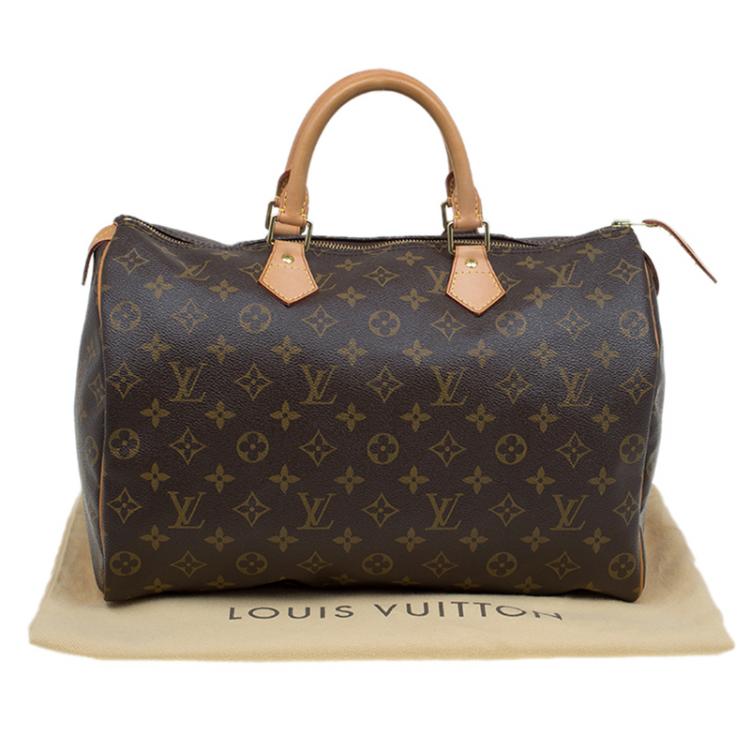 Pre Owned Louis Vuitton Monogram Canvas Speedy 35